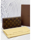 (UNUSED) LOUIS VUITTON MONOGRAM CANVAS LONG FLAP WALLET