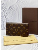 (UNUSED) LOUIS VUITTON MONOGRAM CANVAS LONG FLAP WALLET