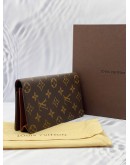 (UNUSED) LOUIS VUITTON MONOGRAM CANVAS LONG FLAP WALLET