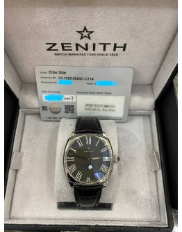 ZENITH ELITE STAR MOON FACE REF 03.1925.692/21.C714 37MM AUTOMATIC YEAR 2017 WATCH -FULL SET-