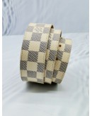 LOUIS VUITTON WHITE DAMIER EBENE CANVAS BELT SIZE 85/34 