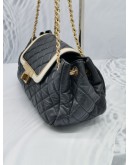 CHANEL EAST WEST MADEMOISELLE ACCORDION FLAP MEDIUM BAG QUILTED LAMBSKIN LEATHER 