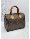 LOUIS VUITTON SPEEDY 25 MONOGRAM CANVAS HANDLE BAG