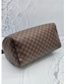 LOUIS VUITTON SPEEDY 35 BROWN DAMIER EBENE CANVAS HANDLE BAG 