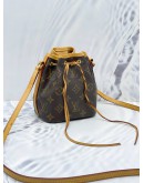 LOUIS VUITTON NANO NOE BROWN MONOGRAM CANVAS CROSSBODY BAG