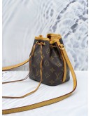 LOUIS VUITTON NANO NOE BROWN MONOGRAM CANVAS CROSSBODY BAG