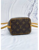 LOUIS VUITTON NANO NOE BROWN MONOGRAM CANVAS CROSSBODY BAG