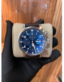 (UNUSED) 2021 IWC PILOT LE PETIT PRINCE CHRONOGRAPH DAY DATE REF IW377714 43MM AUTOMATIC WATCH -FULL SET-