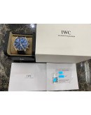 (UNUSED) 2021 IWC PILOT LE PETIT PRINCE CHRONOGRAPH DAY DATE REF IW377714 43MM AUTOMATIC WATCH -FULL SET-