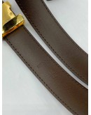 LOUIS VUITTON BROWN DAMIER CANVAS BELT SIZE:80/32