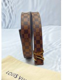 LOUIS VUITTON BROWN DAMIER CANVAS BELT SIZE:80/32