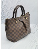 LOUIS VUITTON SIENA PM IN DAMIER EBENE CANVAS HANDLE BAG WITH STRAP