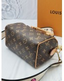 2022 MICROCHIP LOUIS VUITTON SPEEDY BANDOULIERE 20 BROWN MONOGRAM CANVAS HANDLE BAG -FULL SET-