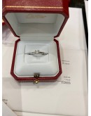 (UNUSED) CARTIER PT950 0.51CT DIAMOND RING YEAR 2017 -FULL SET-