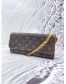 LOUIS VUITTON POCHETTE TWIN GM MONOGRAM 2 WAY CROSSBODY/SHOULDER BAG 