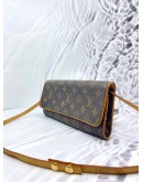 LOUIS VUITTON POCHETTE TWIN GM MONOGRAM 2 WAY CROSSBODY/SHOULDER BAG 