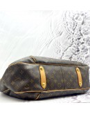 LOUIS VUITTON GALLIERA GM SHOULDER BAG WITH GOLD TONED HARDWARE