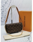 2023 MICROCHIP LOUIS VUITTON WOC WALLET ON CHAIN FLAP BAG WITH REMOVABLE STRAP & GOLD CHAIN STRAP -FULL SET-