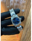 ROLEX LADY OYSTER PERPETUAL REF 76030 BLUE DIAL 24MM AUTOMATIC YEAR 2001 WATCH -FULL SET-