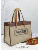 COACH FIELD TOTE 30 WITH COACH BADGE -FULL SET-