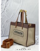 COACH FIELD TOTE 30 WITH COACH BADGE -FULL SET-