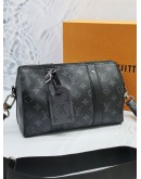 LOUIS VUITTON CITY KEEPALL MONOGRAM ECLIPSE RESERVE CANVAS WITH REMOVABLE STRAP -FULL SET- 