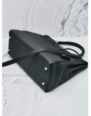 (NEW YEAR SALE) HERMES KELLY 32 TOP HANDLE BAG BLACK TOGO LEATHER PALLADIUM HARDWARE WITH STRAP STAMP R