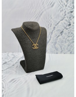 (NEW YEAR SALE) CHANEL VINTAGE LOOK DOUBLE CC GOLD HARDWARE NECKLACE