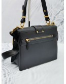 (NEW YEAR SALE) PRADA CITY CALFSKIN / SAFFIANO LEATHER CAHIER TOP HANDLE BAG IN GOLD HARWDARE