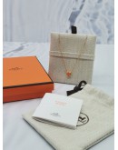 (NEW YEAR SALE) (UNUSED) HERMES MINI POP H NECKLACE WITH ORANGE H AND YELLOW GOLD HARDWARE -FULL SET-