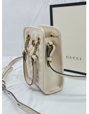 (NEW YEAR SALE) GUCCI GG MARMONT MINI TOTE GOLD CHAIN BAG WITH LONG LEATHER STRAP -FULL SET-