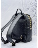 (NEW YEAR SALE) MCM SMALL STARK STUDS BLACK VISETOS LEATHER BACKPACK