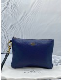 (NEW YEAR SALE) COACH SMALL WRISTLET POUCH NAVY BLUE