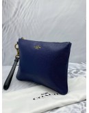 (NEW YEAR SALE) COACH SMALL WRISTLET POUCH NAVY BLUE