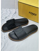 (NEW YEAR SALE) (UNUSED) FENDI MEN'S RUBBER VOCABULARY SLIDES SANDALS SIZE 10 -FULL SET-