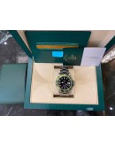 (NEW YEAR SALE) ROLEX SUBMARINER DATE REF 16610LV GREEN RING BEZEL 40MM AUTOMATIC YEAR 2007 (WARRANTY UNTIL 2026) -FULL SET-