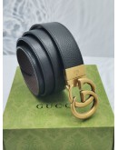 (NEW YEAR SALE) GUCCI GG REVERSIBLE BELT BROWN/BLACK SIZE 115/46 -FULL SET-