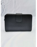(NEW YEAR SALE) PRADA BLACK SAFFIANO LEATHER FLAP WALLET WITH COIN PART 