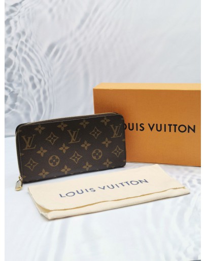 (NEW YEAR SALE) LOUIS VUITTON BROWN MONOGRAM CANVAS ZIPPY WALLET -FULL SET-