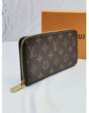 (NEW YEAR SALE) LOUIS VUITTON BROWN MONOGRAM CANVAS ZIPPY WALLET -FULL SET-