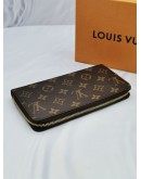 (NEW YEAR SALE) LOUIS VUITTON BROWN MONOGRAM CANVAS ZIPPY WALLET -FULL SET-