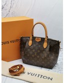 (NEW YEAR SALE) LOUIS VUITTON TURENNE PM IN MONOGRAM CANVAS GOLD HARDWARE HANDLE BAG -FULL SET-