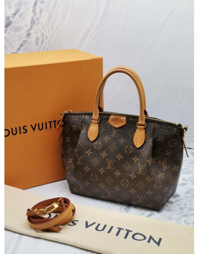 (NEW YEAR SALE) LOUIS VUITTON TURENNE PM IN MONOGRAM CANVAS GOLD HARDWARE HANDLE BAG -FULL SET-