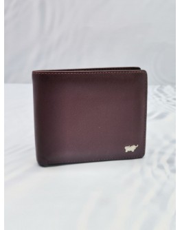 (NEW YEAR SALE) BRAUN BUFFEL L'HOMME BROWN LEATHER WALLET WITH COIN COMPARTMENT 