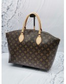 (UNUSED) (MICROCHIP) 2023 LOUIS VUITTON BOETIE MM BROWN MONOGRAM CANVAS GOLD HARDWARE HANDLE BAG WITH LONG STRAP -FULL SET-