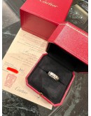 (NEW YEAR SALE) CARTIER LOVE RING 18K 750 WHITE GOLD SIZE 60 -FULL SET-