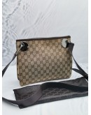 (NEW YEAR SALE) GUCCI BROWN GG CANVAS / LEATHER ECLIPSE CROSSBODY BAG