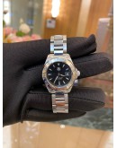 (NEW YEAR SALE) TAG HEUER AQUARACER DATE LADY BLACK DIAL 28MM QUARTZ YEAR 2015 WATCH -FULL SET-