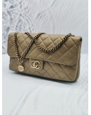 (NEW YEAR SALE) CHANEL TIMELESS CC LOGO CHAIN BAG IN GOLDEN BROWN QUILTED LEATHER FLAP BAG