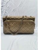 (NEW YEAR SALE) CHANEL TIMELESS CC LOGO CHAIN BAG IN GOLDEN BROWN QUILTED LEATHER FLAP BAG